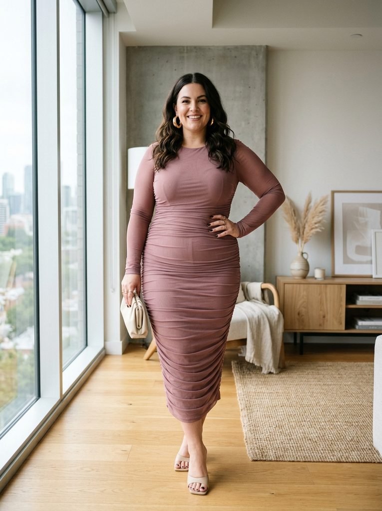 Ruched Mesh Bodycon Dresses That Move With You