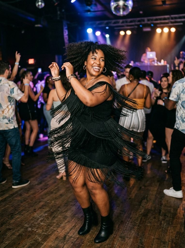 Asymmetrical Fringe Mini Dress for Ultimate Movement