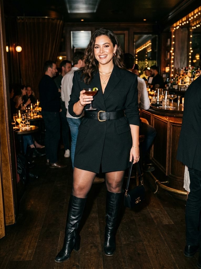 The Tailored Oversized Blazer Dress Cinch Trick