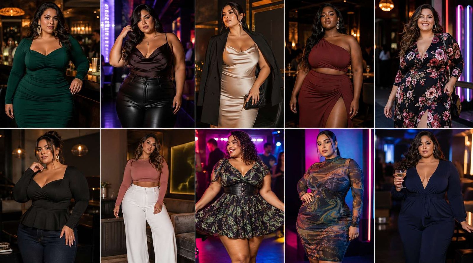 13 Confidence Boosting Plus Size Clubbing Outfits to Hide a Belly
