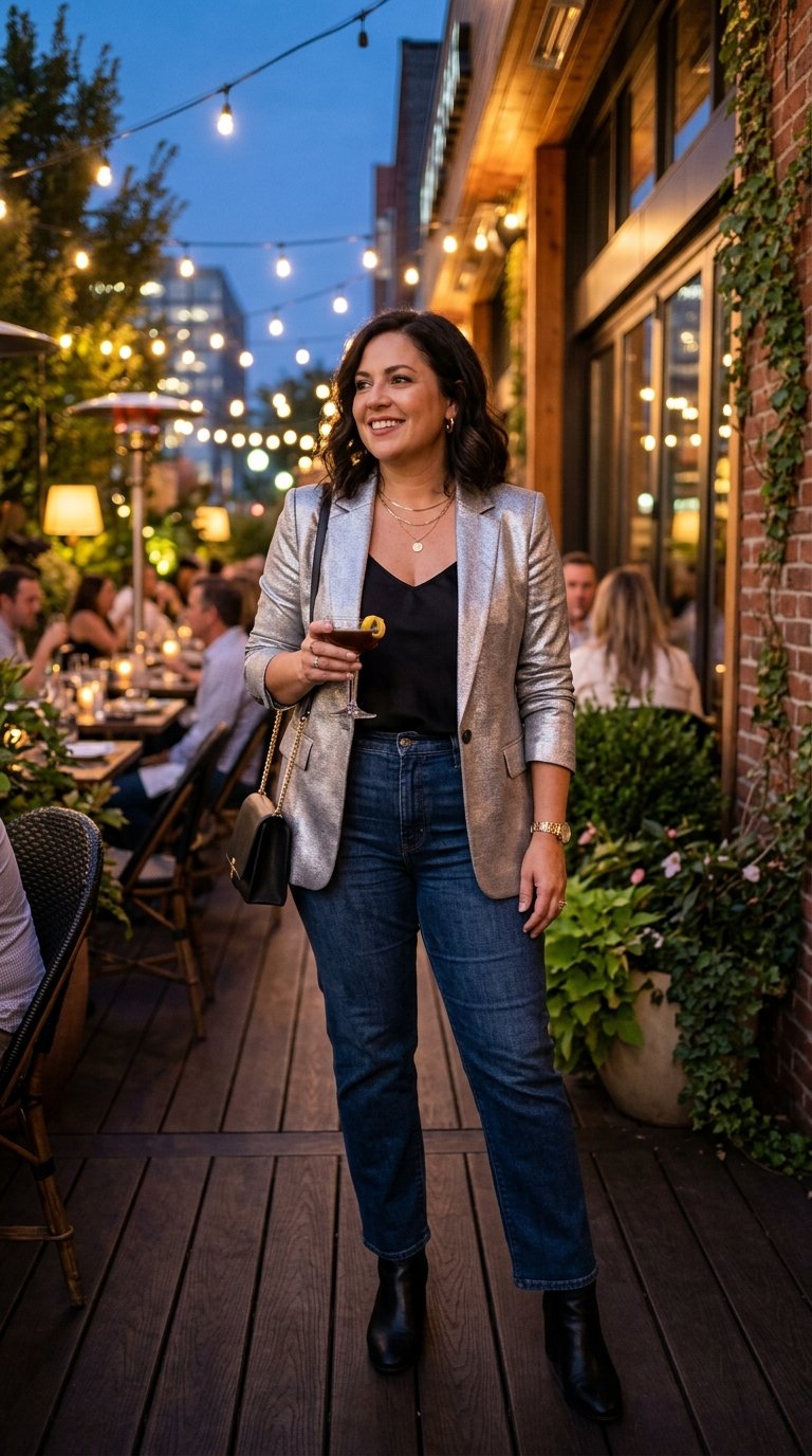 13 Chic Plus Size Clubbing Outfits for Women Over 40