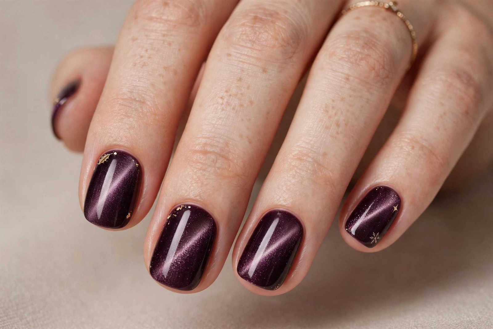 Velvet Short nail design