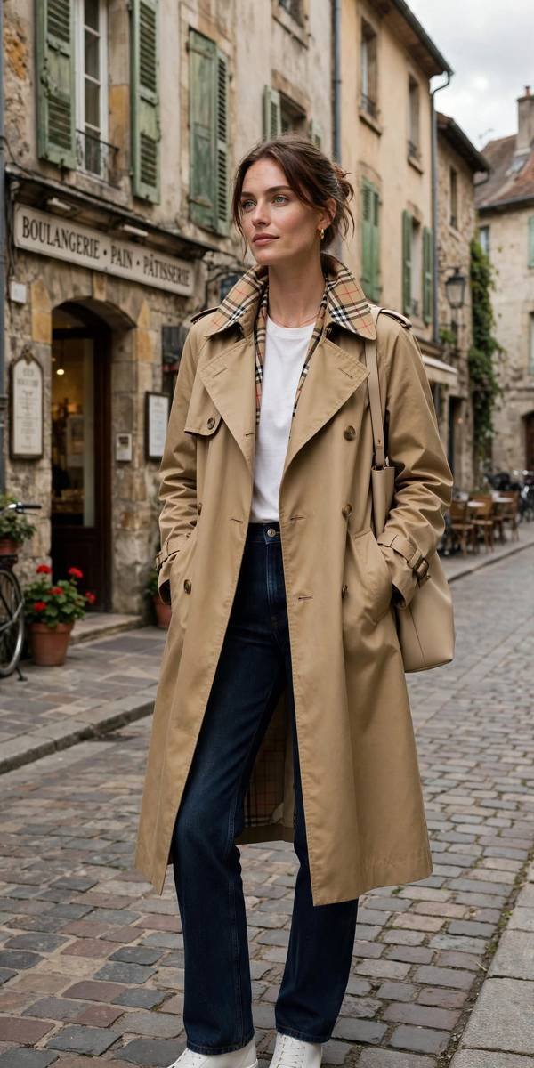 Classic heritage trench coat outfit