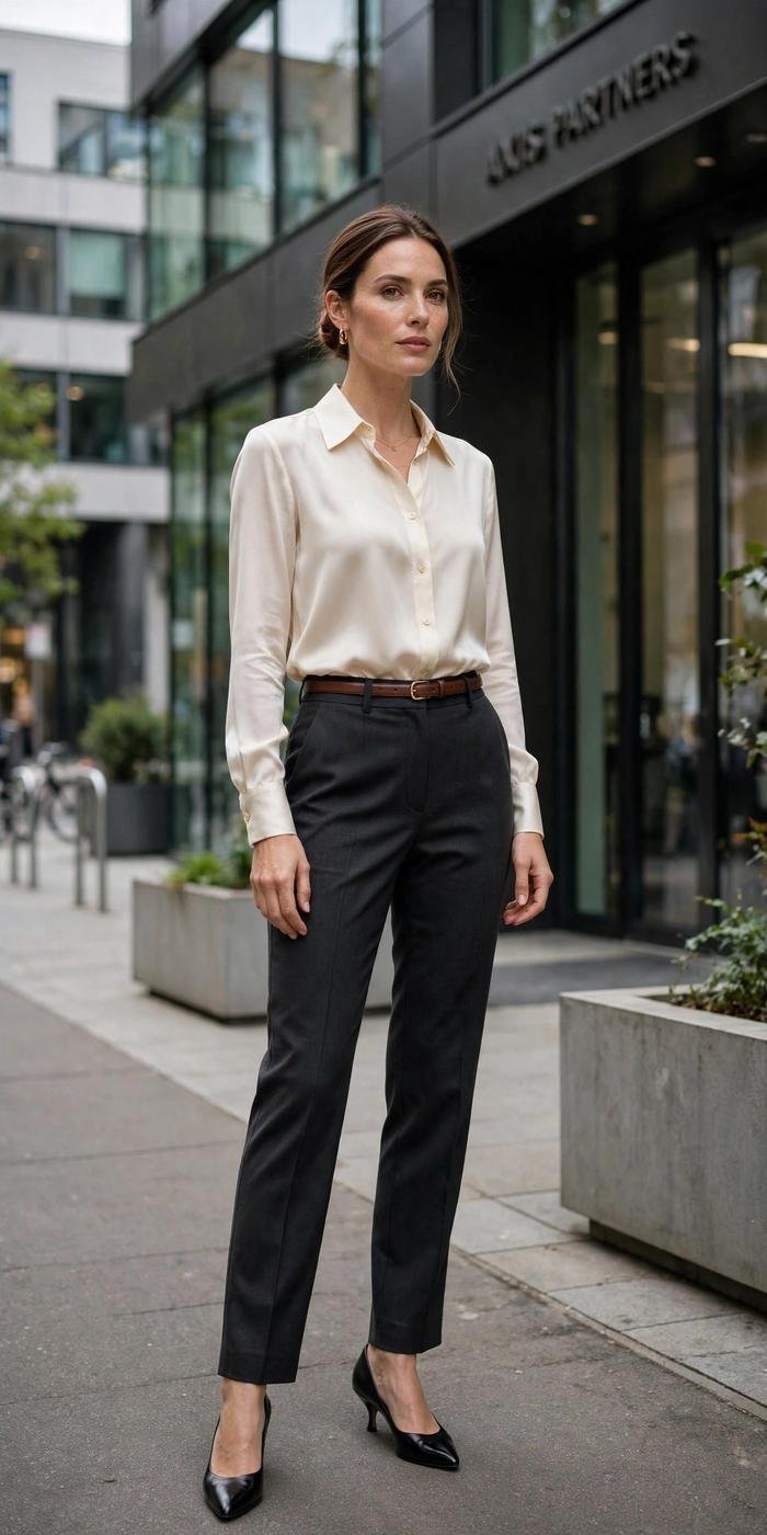 Woman in elegant blouse professional fashion