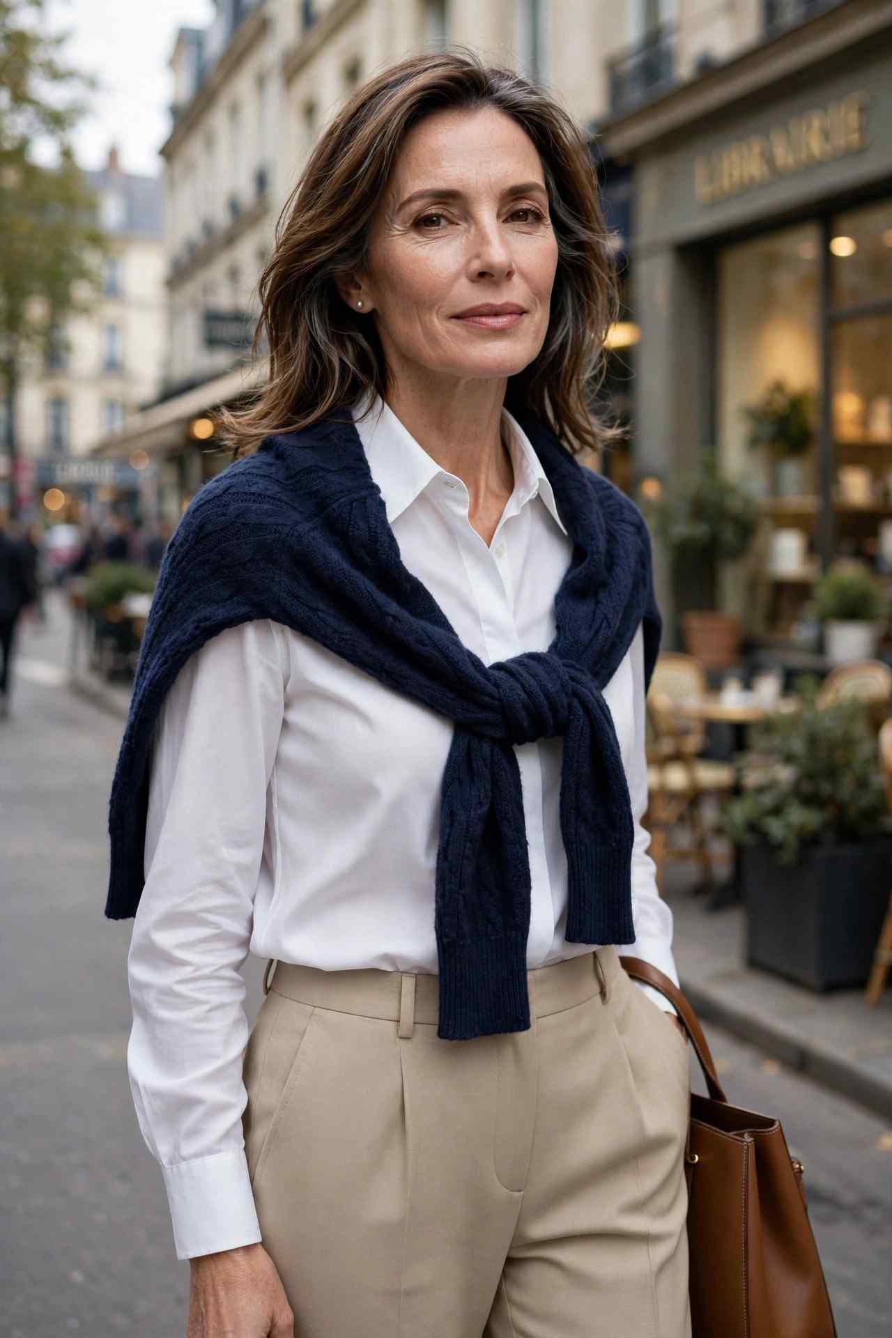 Sweater Draped Over Shoulders