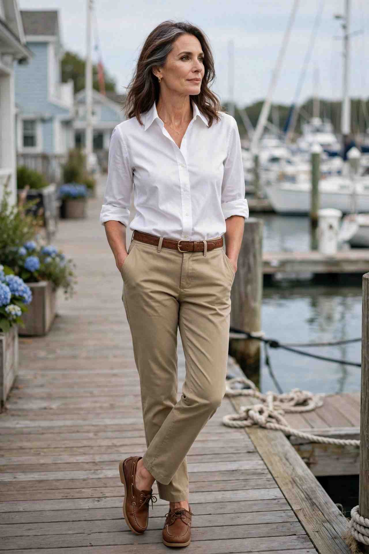 Oxford Shirt, Chinos, Boat Shoes