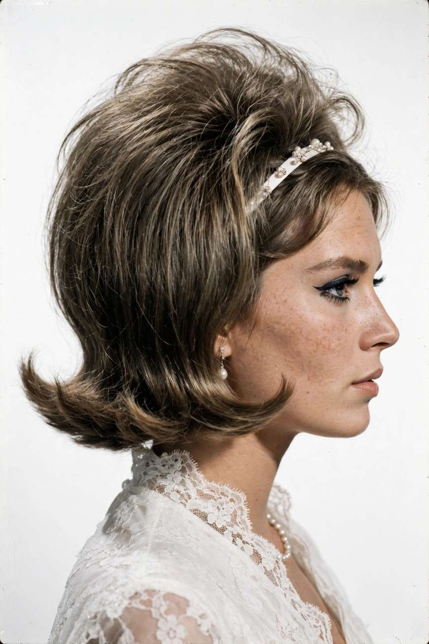 Retro 60s flip bob haircut