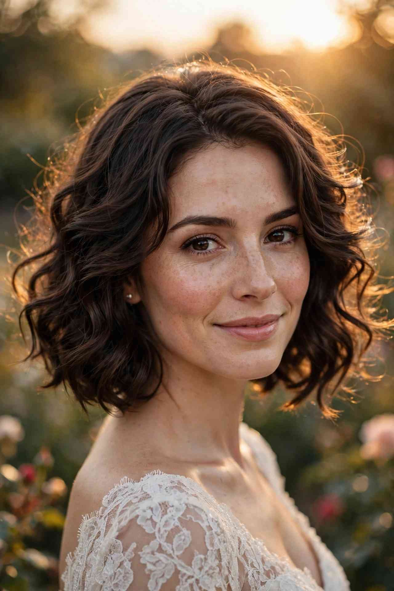 Romantic curls hairstyle