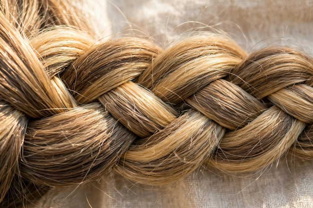 Four-strand braid hairstyle