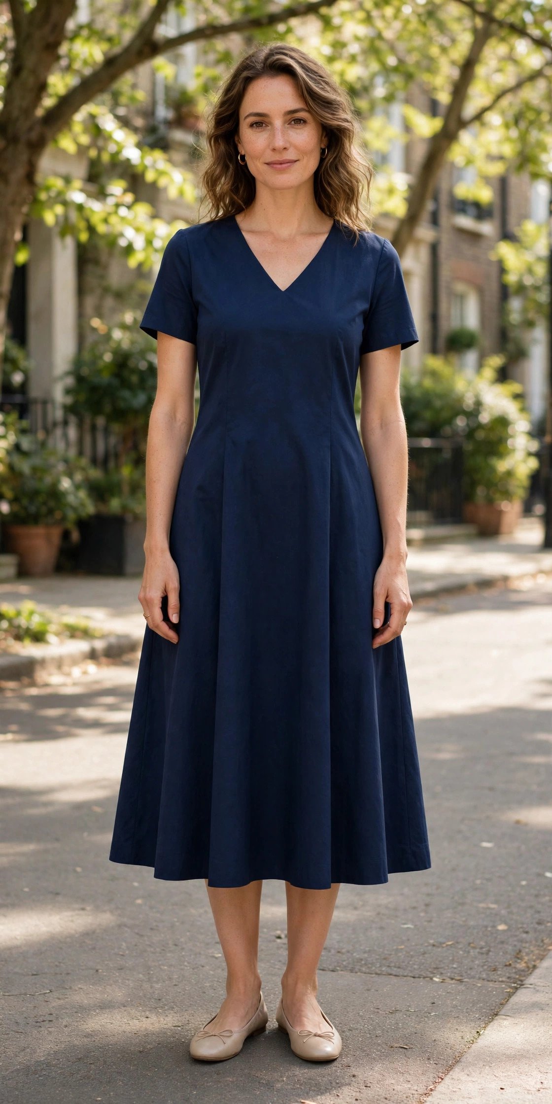 A-line dress for everyday wear, universally flattering