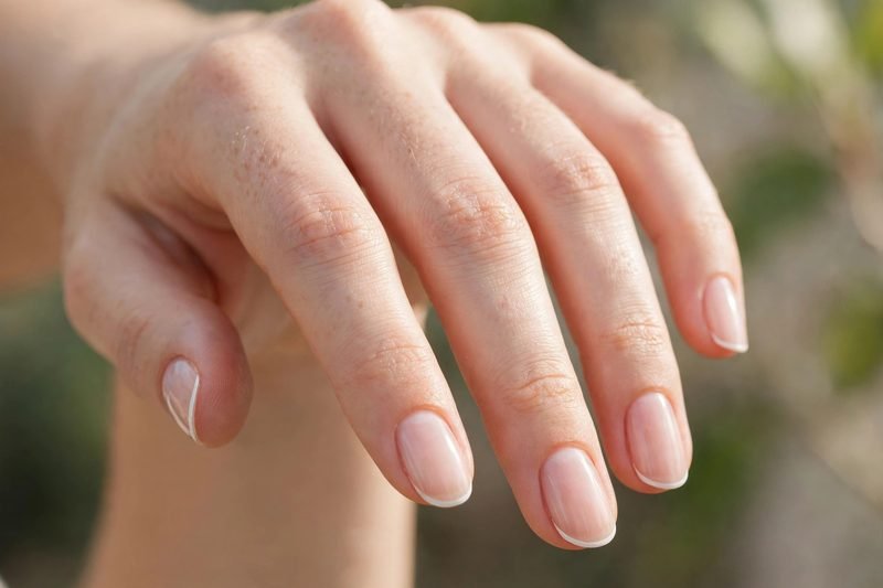 hairline thin french tip nails - simple french tip nails
