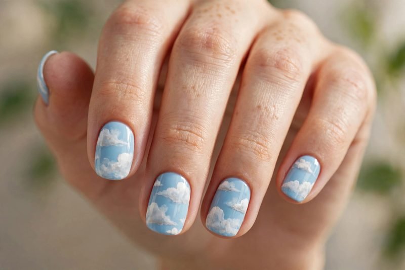 Cloud nail design