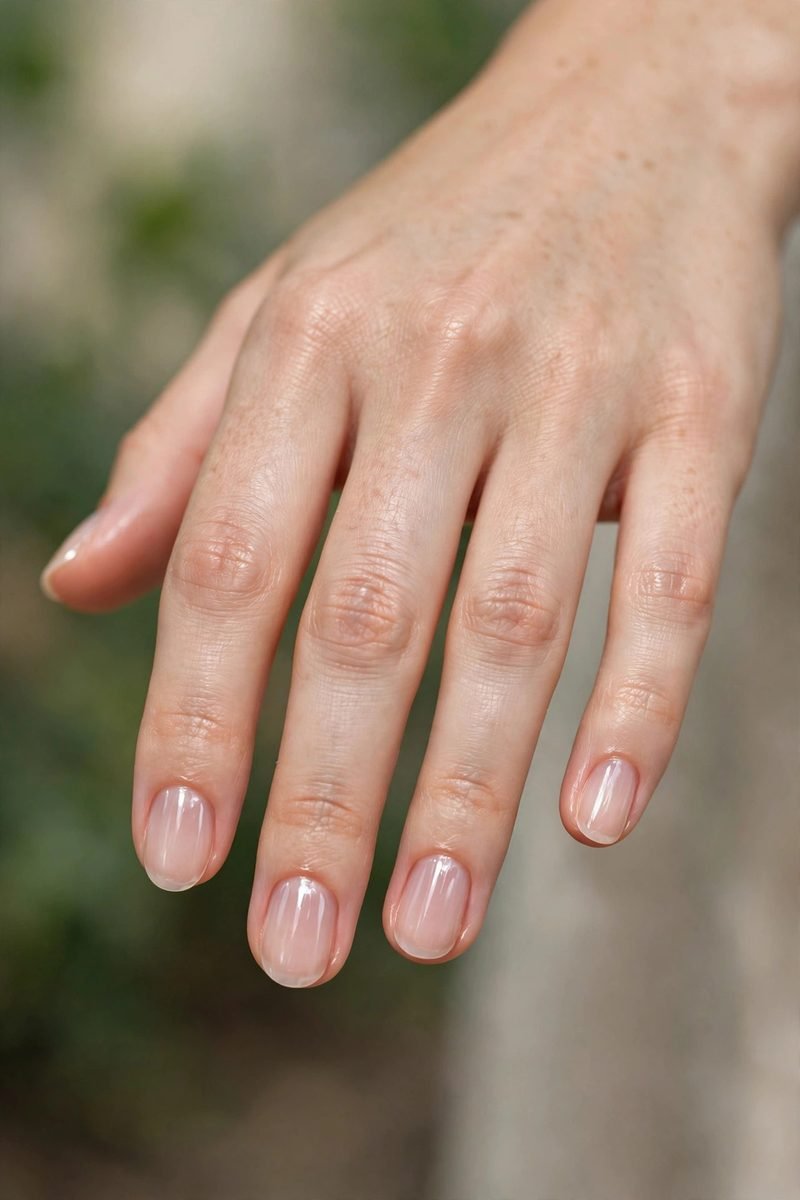 Clear gloss nails for job interview