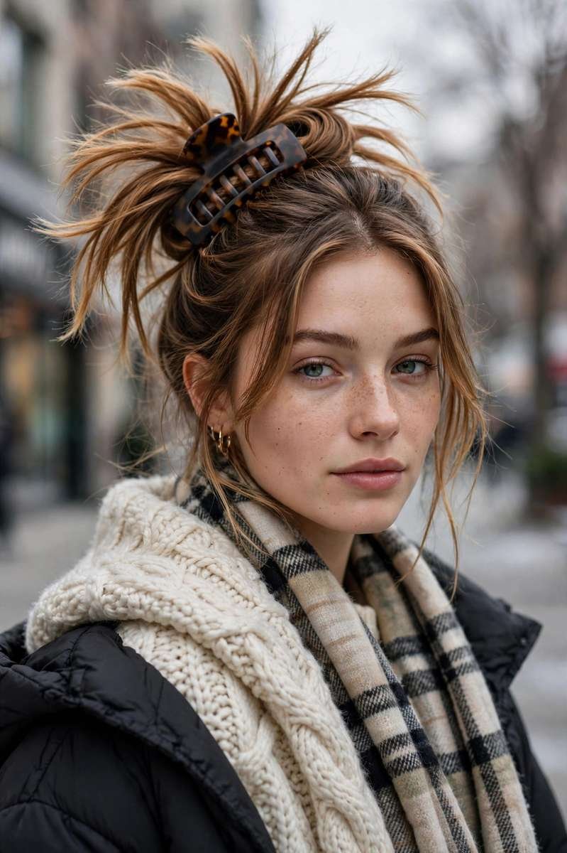 Claw clip updo