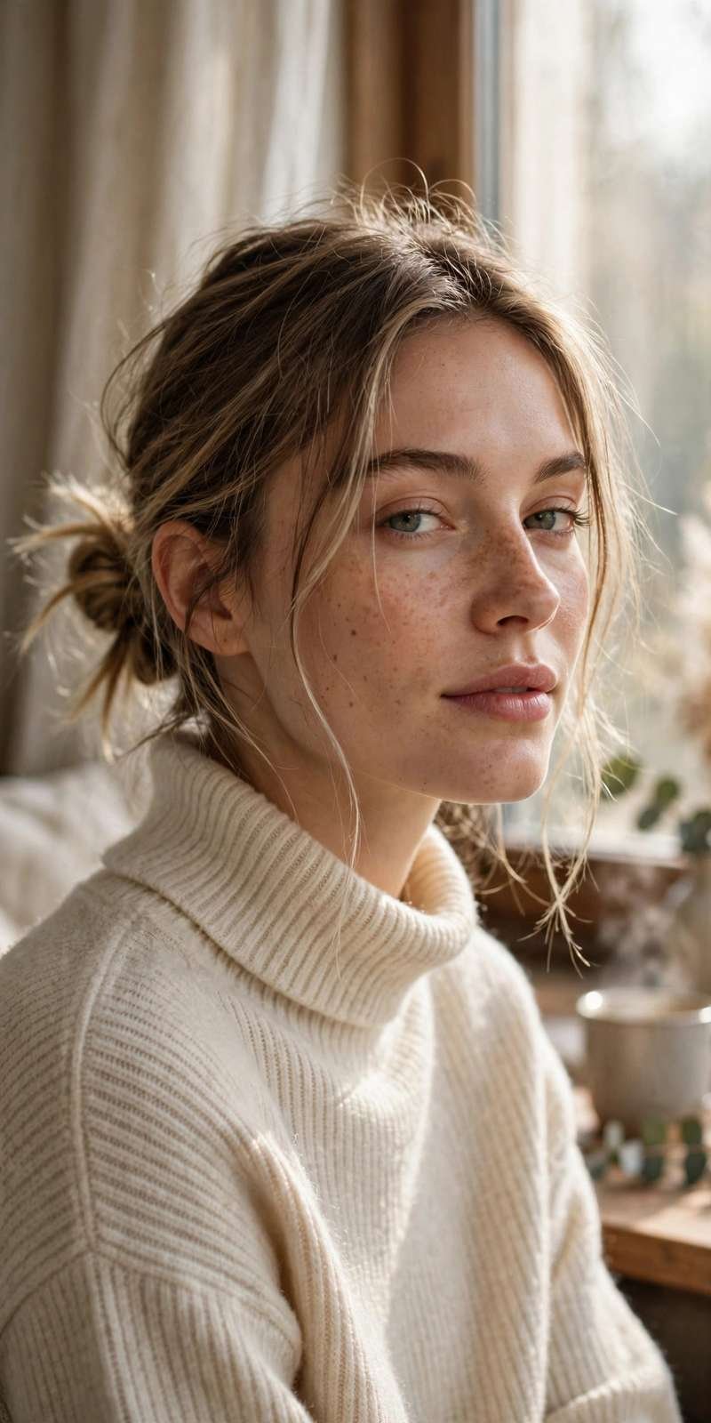 Lazy low bun