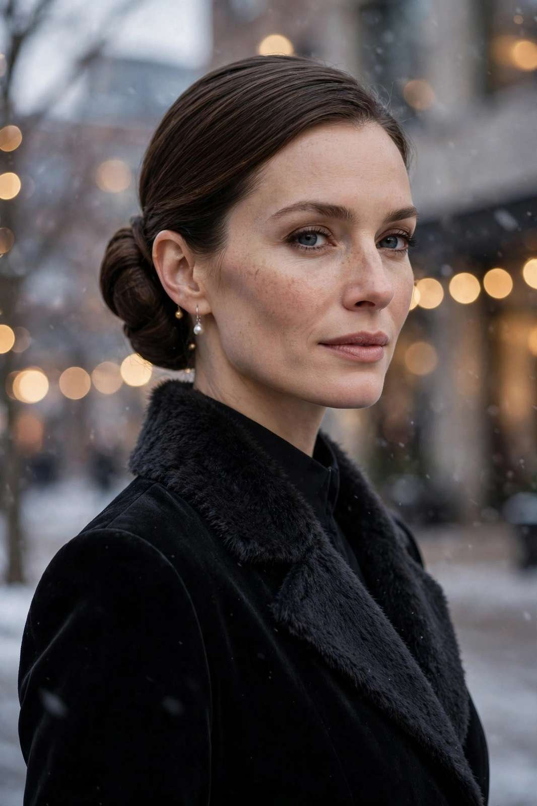 Low chignon bun