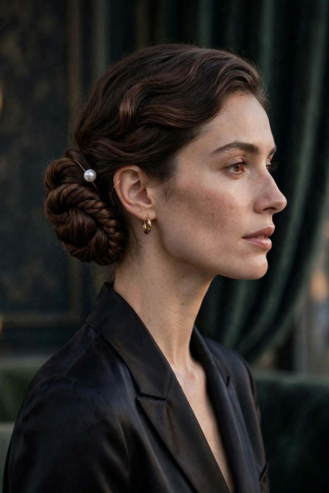 Twisted chignon updo
