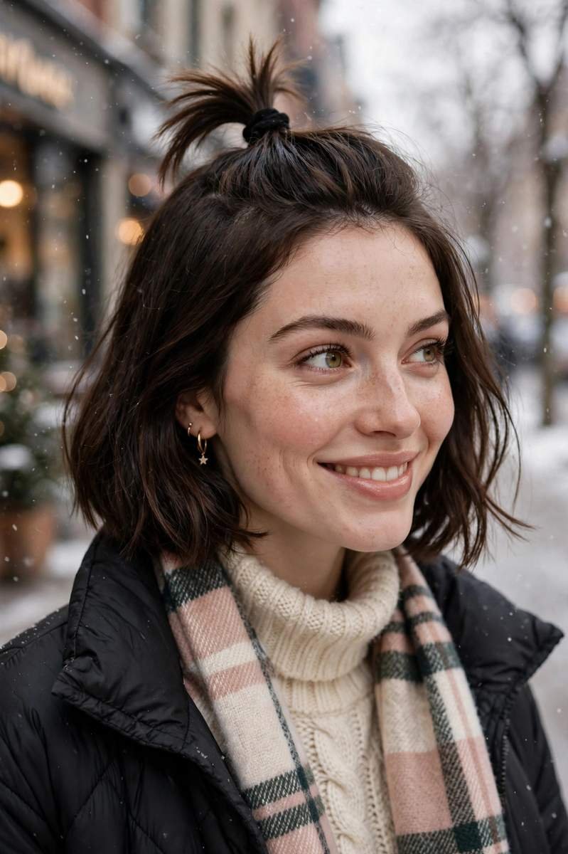 Half-up bob