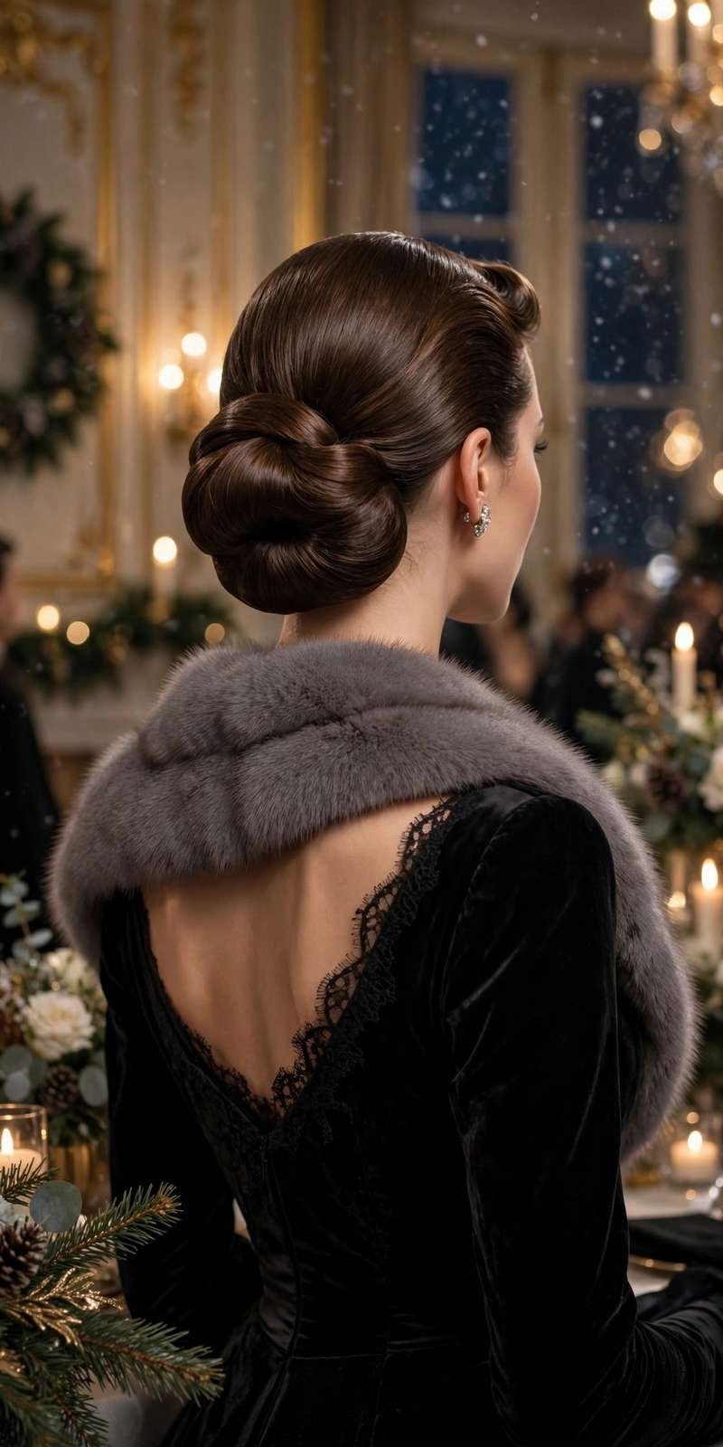 Classic chignon updo