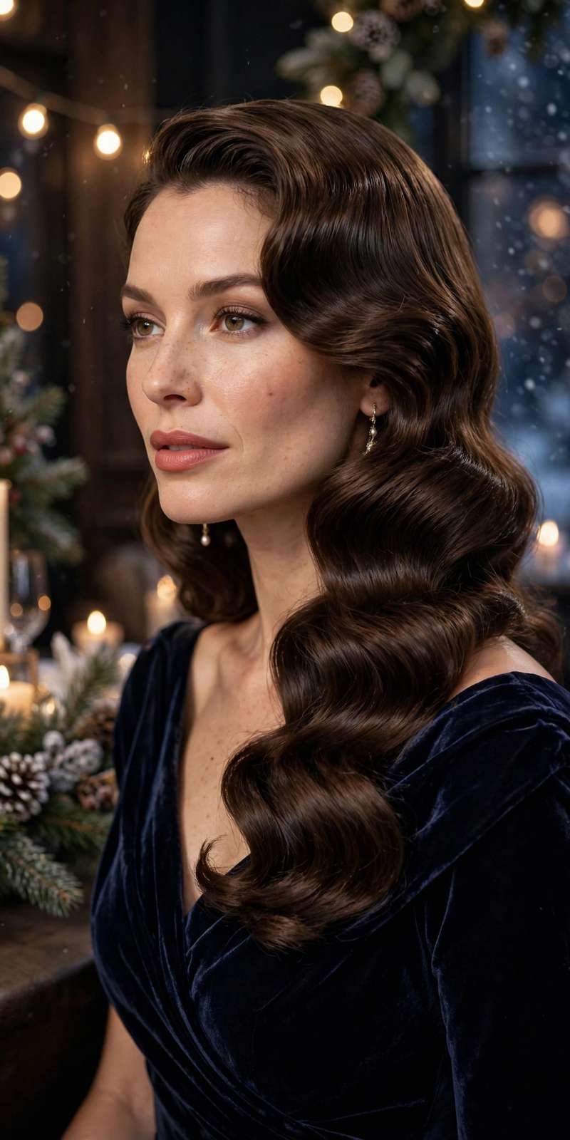 Polished Hollywood waves