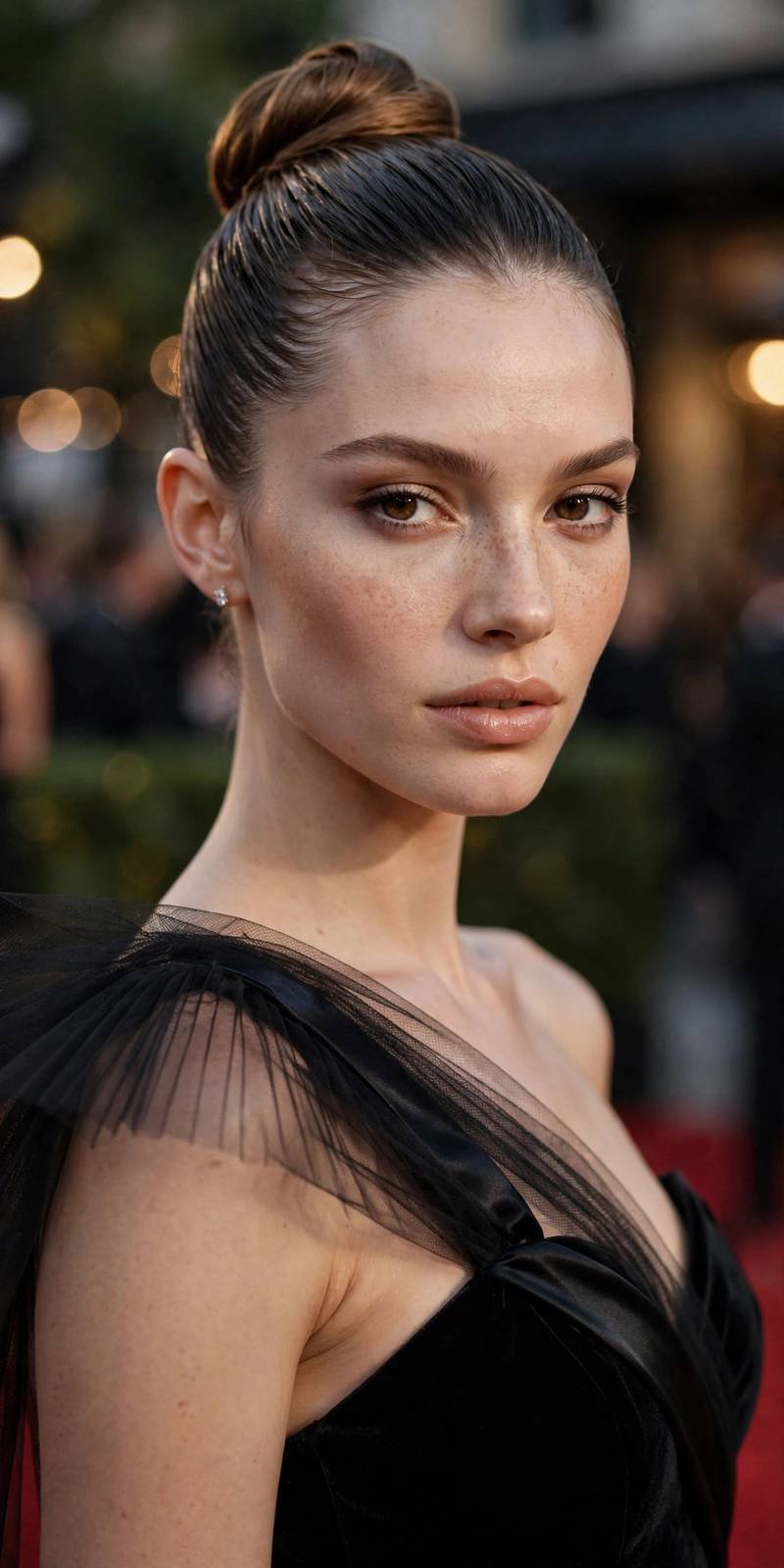 Sleek high bun