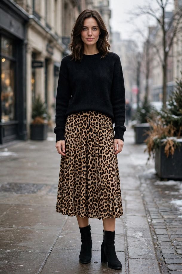 Leopard Print Skirt, Styled Simply