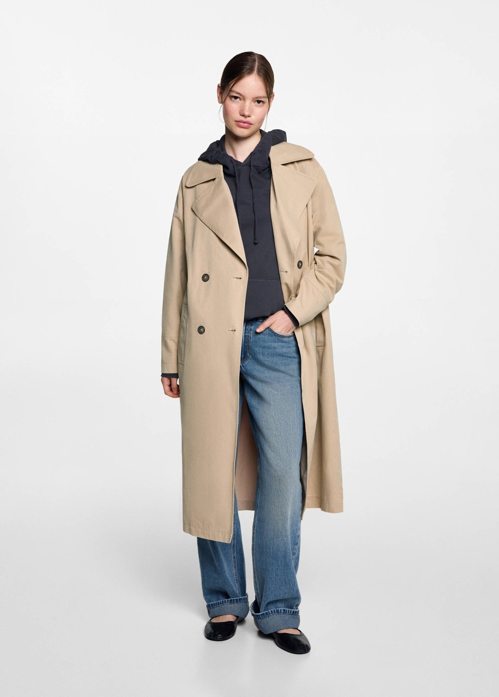 Hoodie Layering With Baggy Jeans