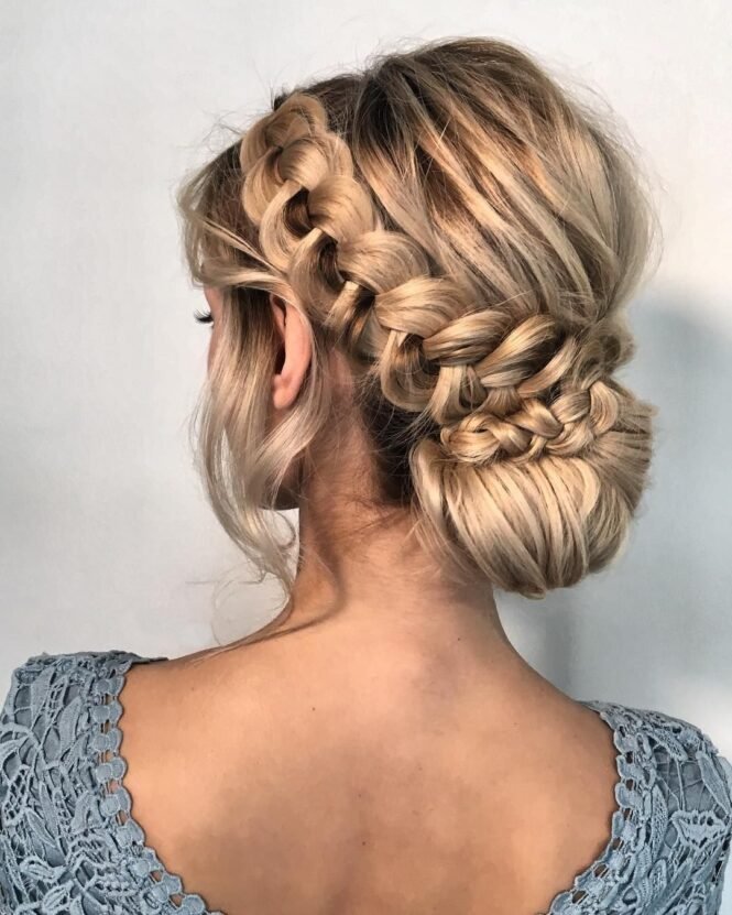 Braided crown for thick hair
