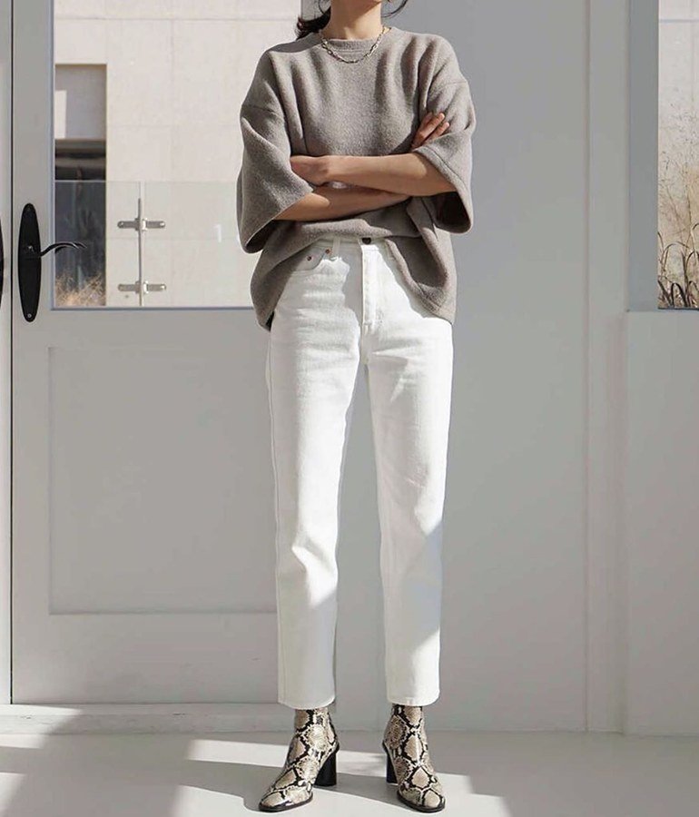 Snake Boots and White Jeans