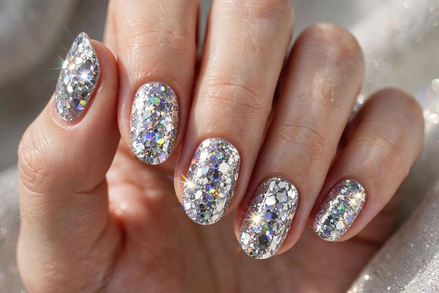 Disco Ball Silver Glitter