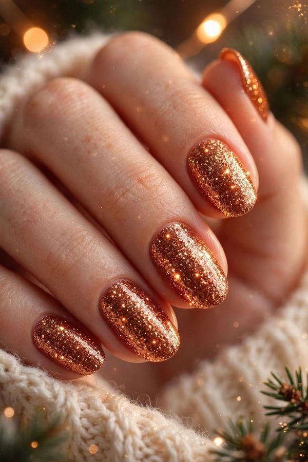 Copper Glitter Warmth