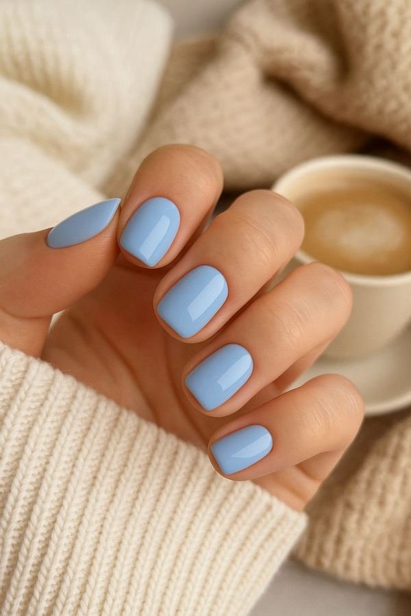 Everyday blue creme winter nail polish