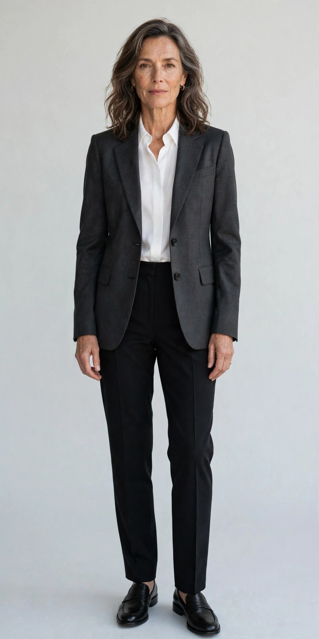 Tailored charcoal blazer
