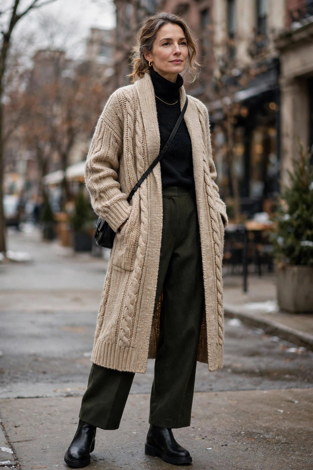 Long Cardigan as a Coat