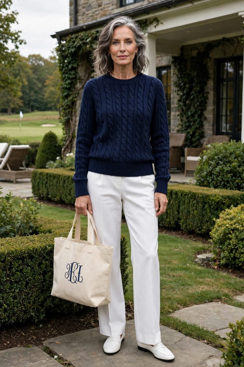 Monogrammed Tote as the Accessory