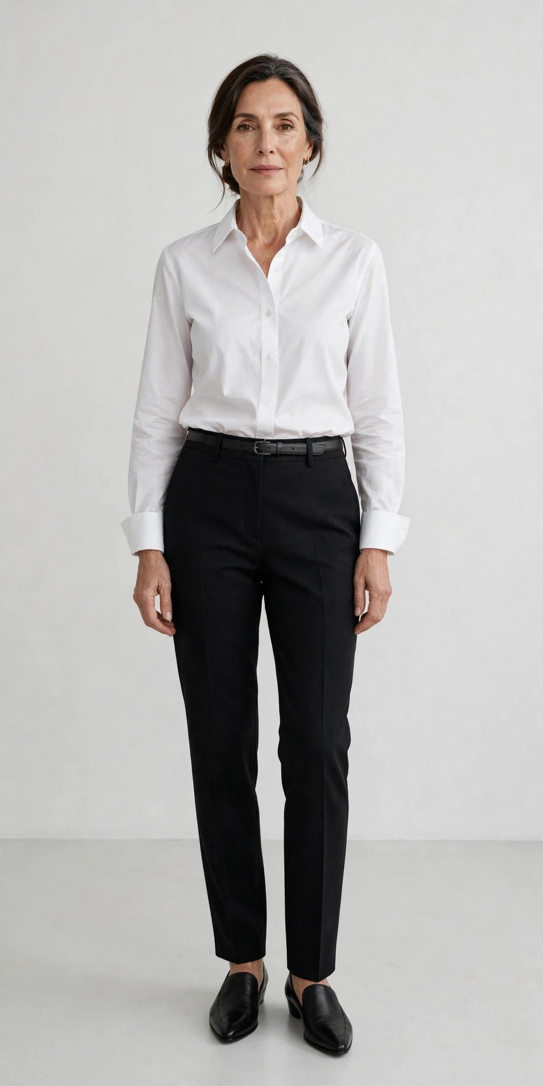 Black tailored trousers capsule essential