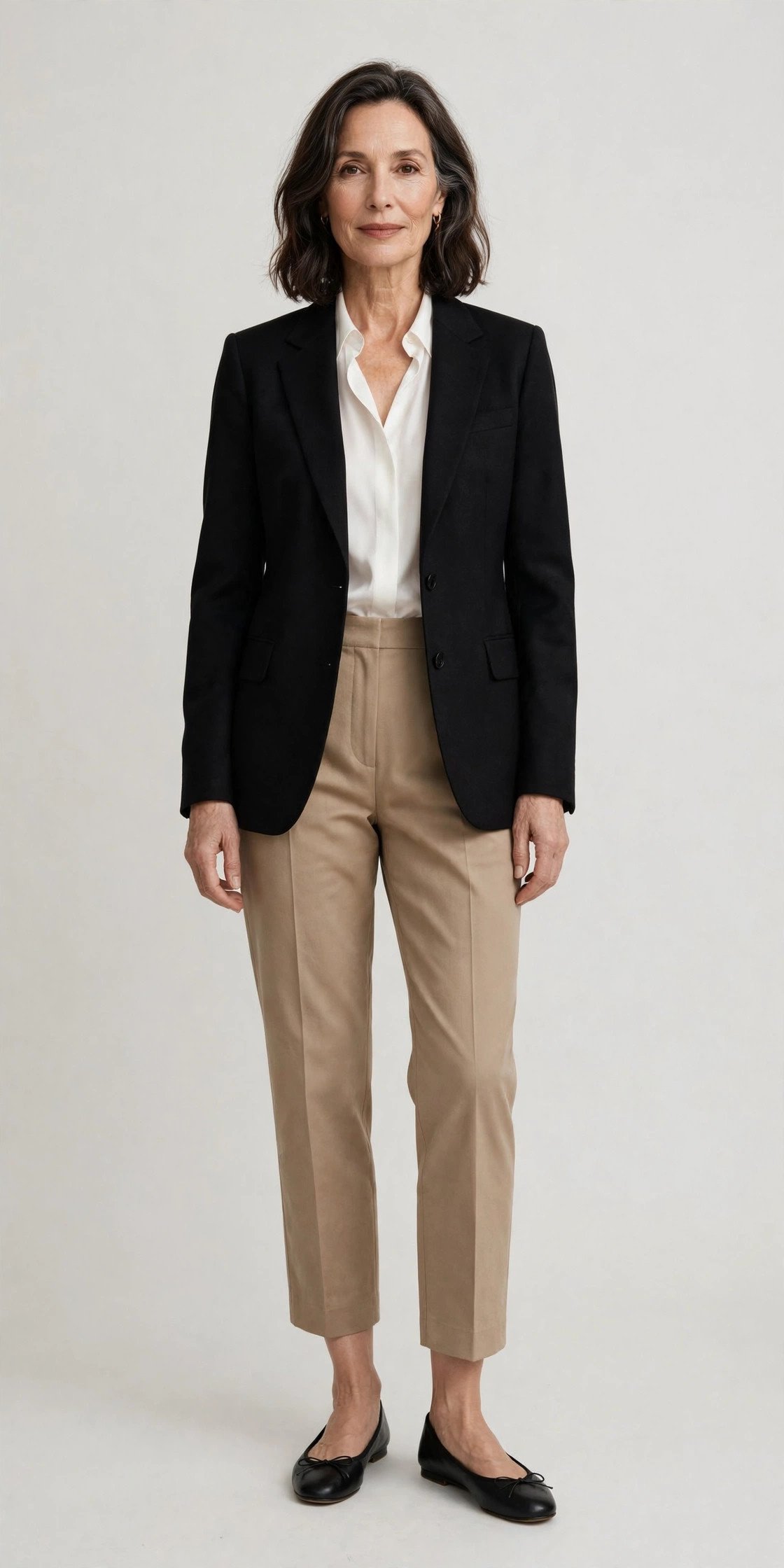 Classic ballet flats outfit