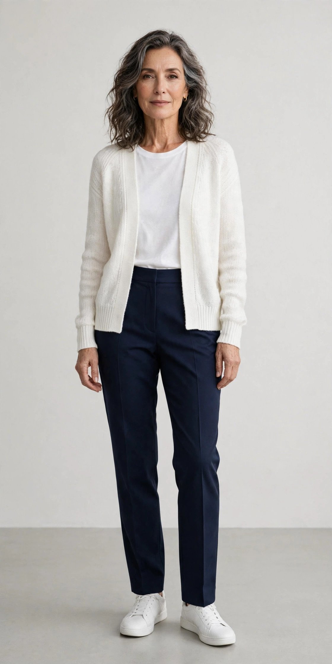 Unstructured knit blazer with tee