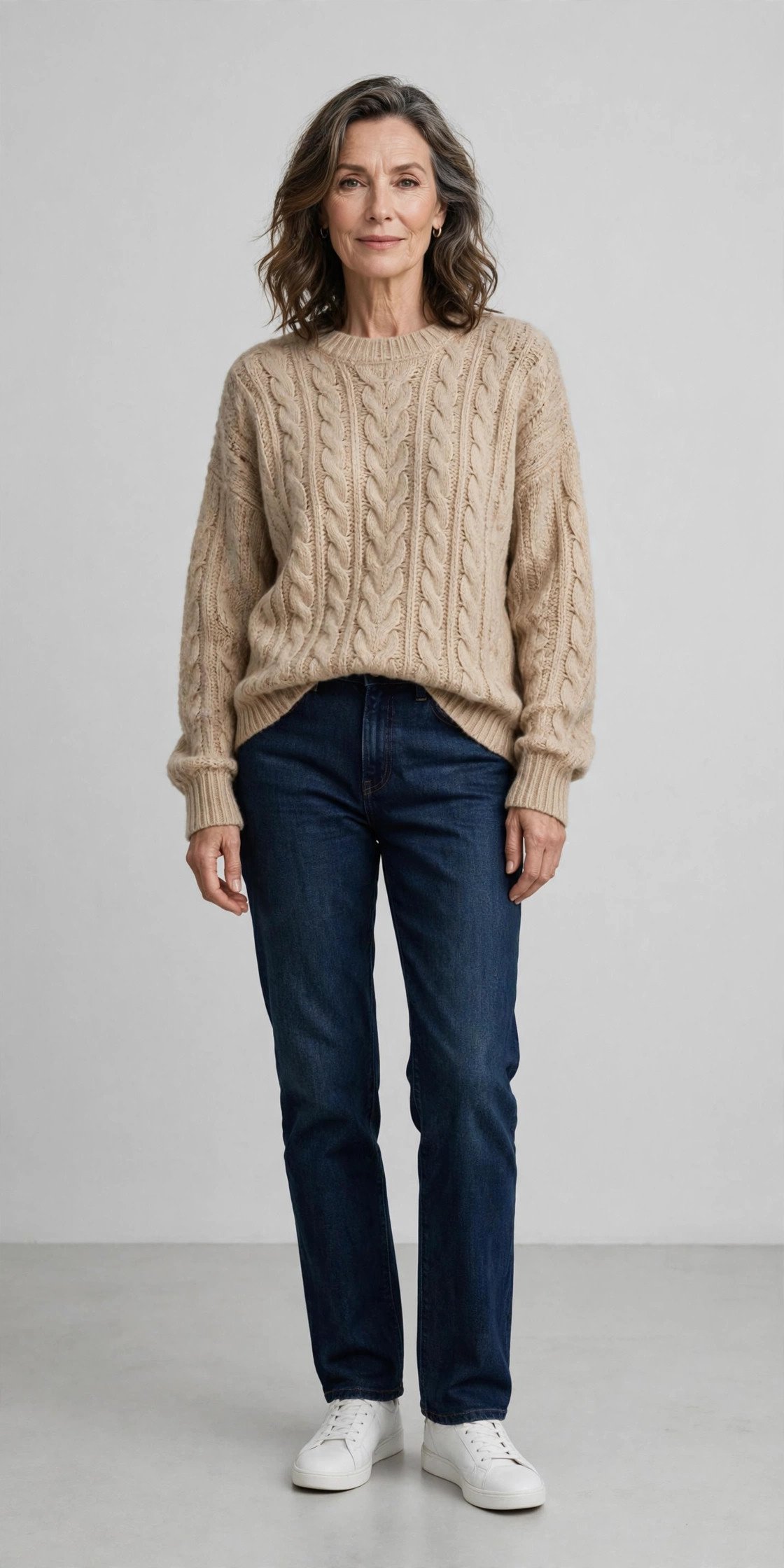 Wide leg linen pants with knit top
