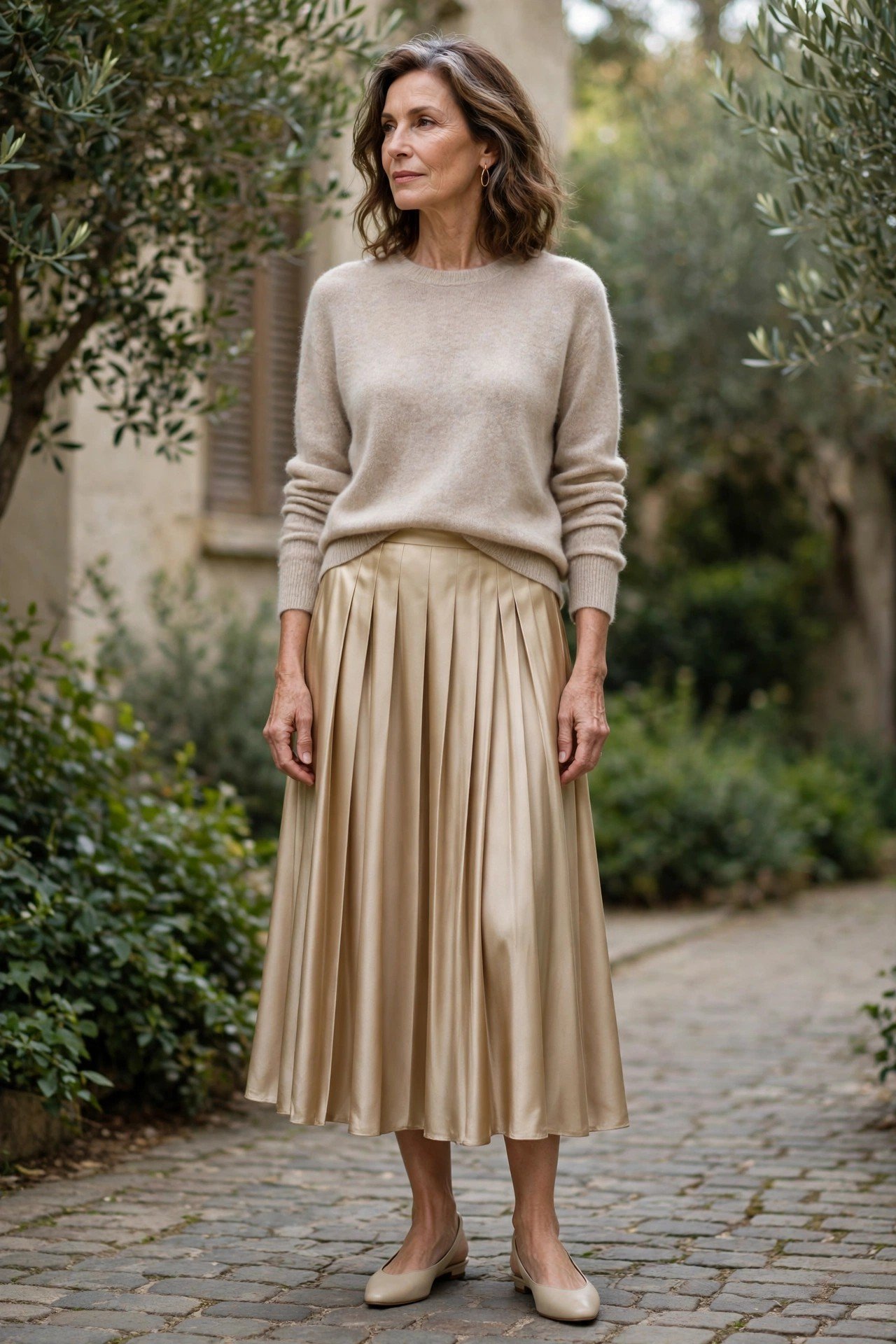 Soft knit sweater elegant winter outfit