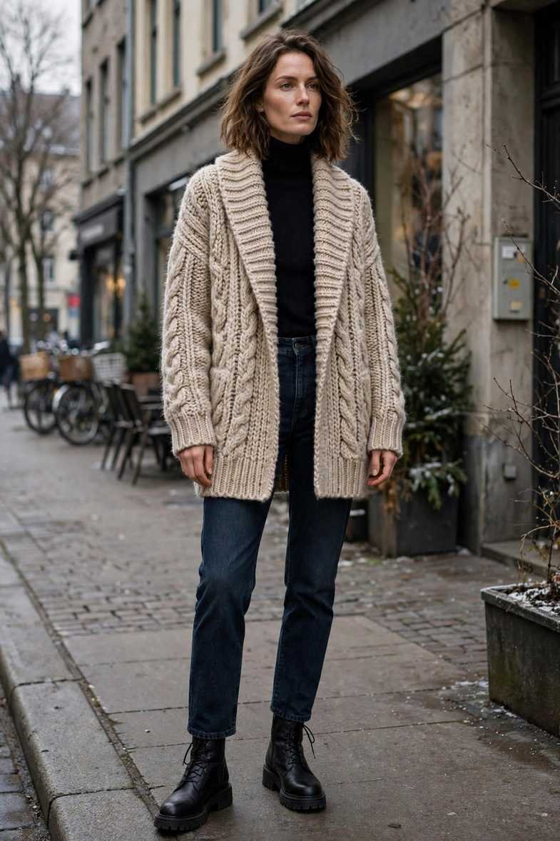 Long Cardigan as a Coat