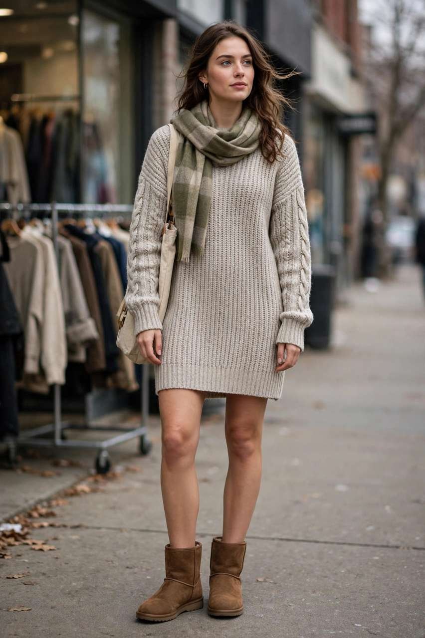 Clearance-rack sweater dress