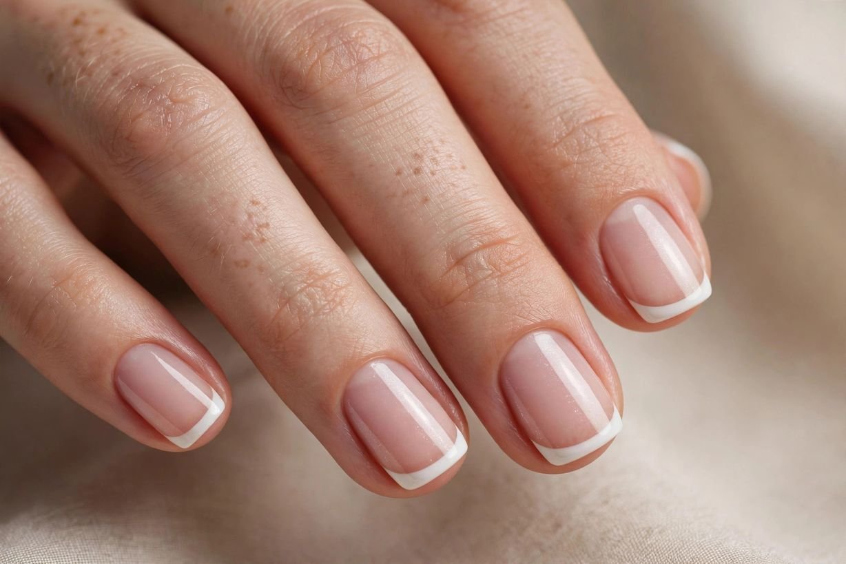 French Short nail design