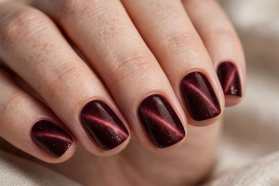 Velvet Short nail design