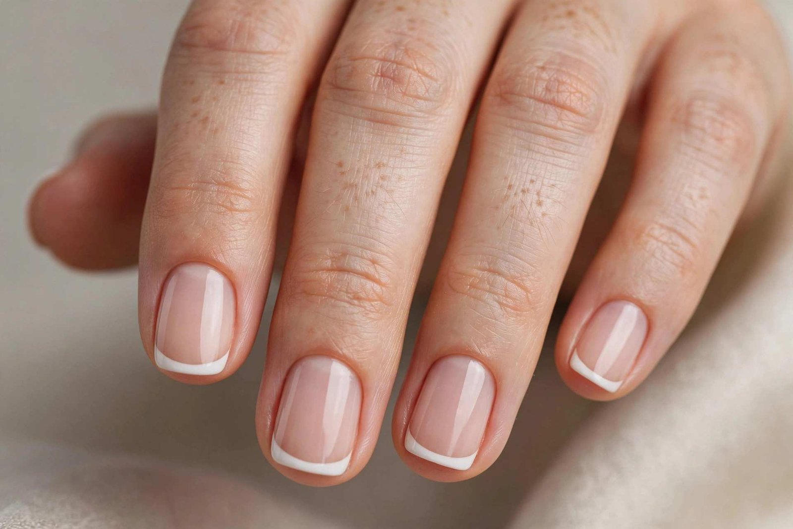 French Short nail design