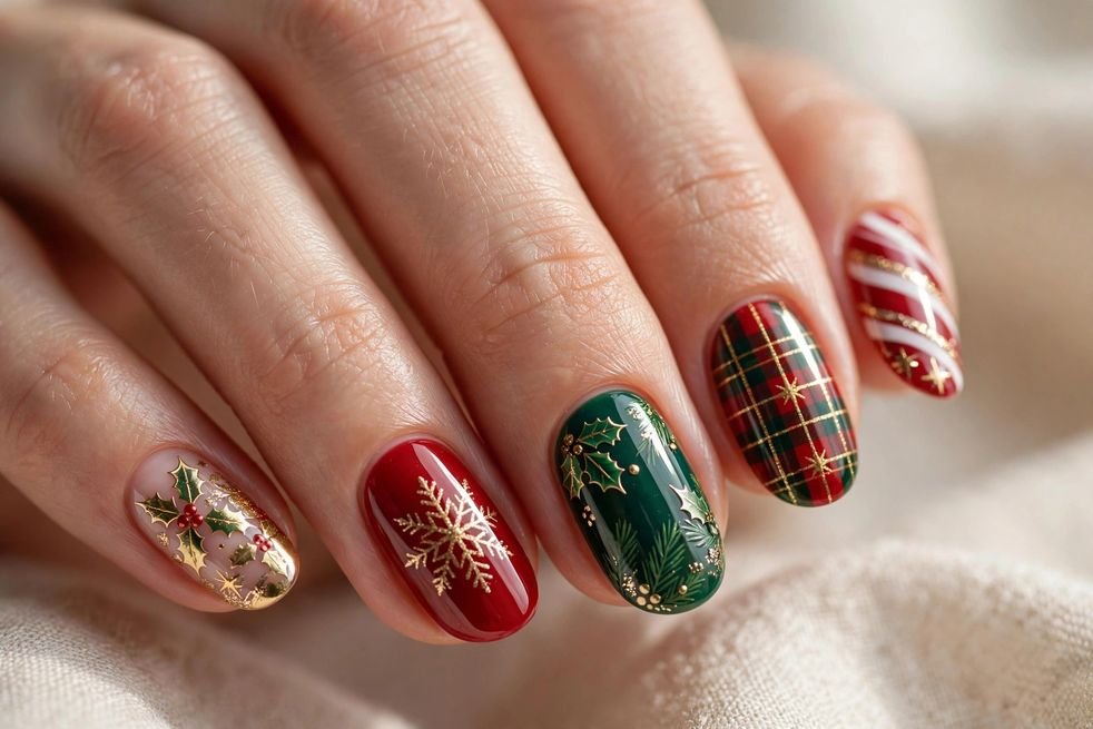 Press-On Christmas Set nail design